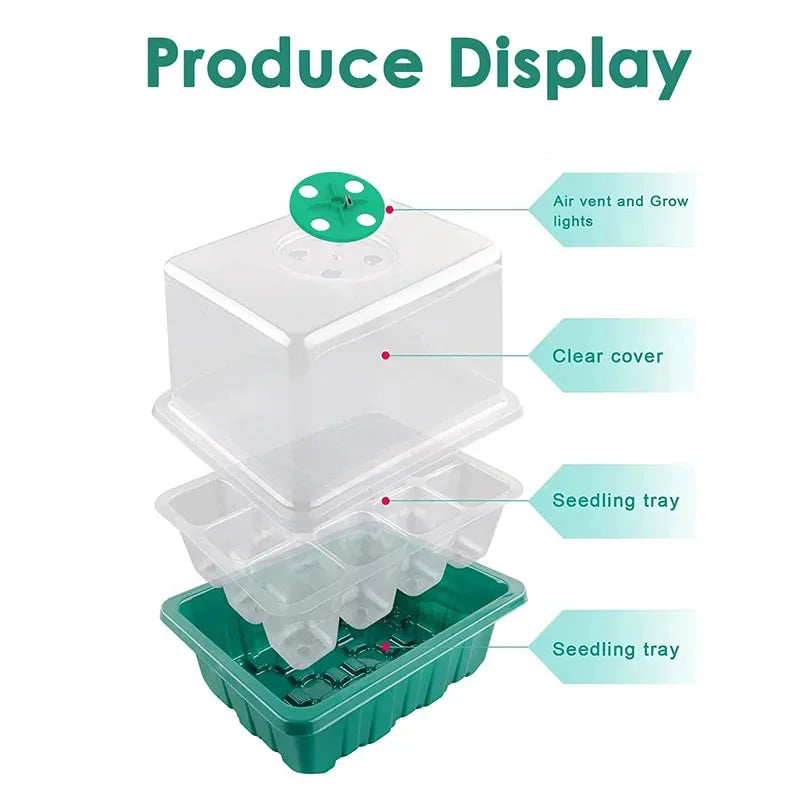 12 Cell Seedling Nursery Tray