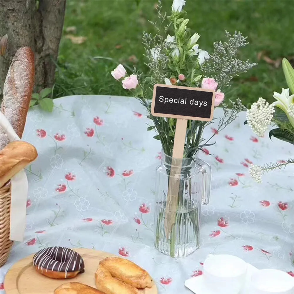 Mini Wooden Chalkboard Plant Markers