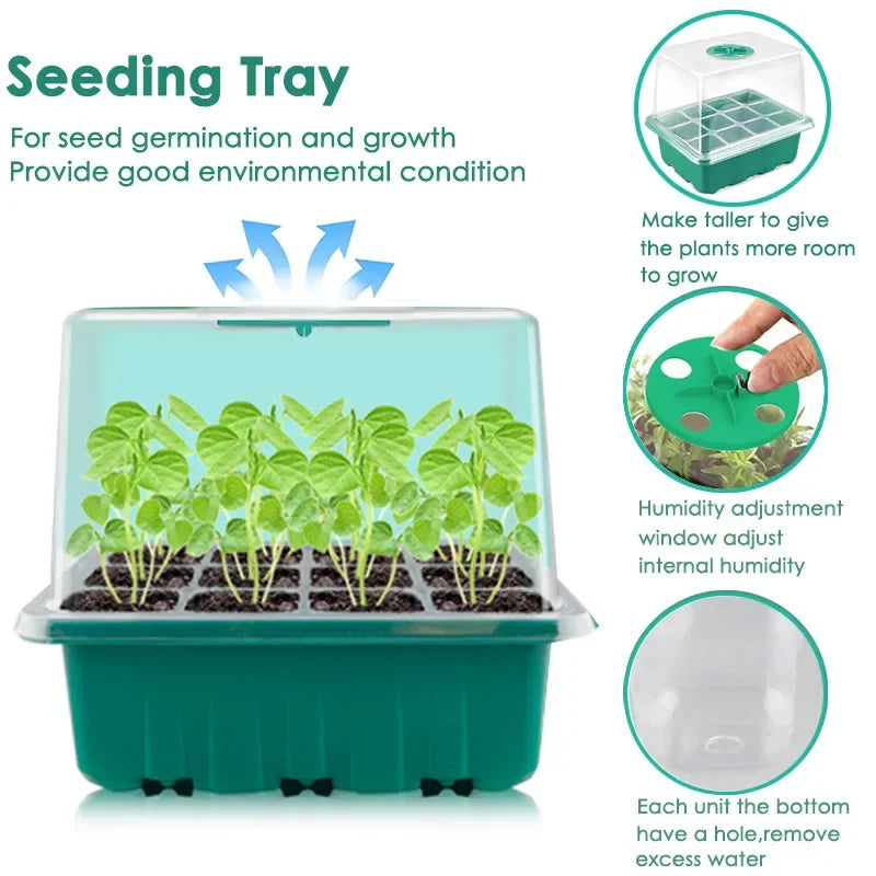 12 Cell Seedling Nursery Tray